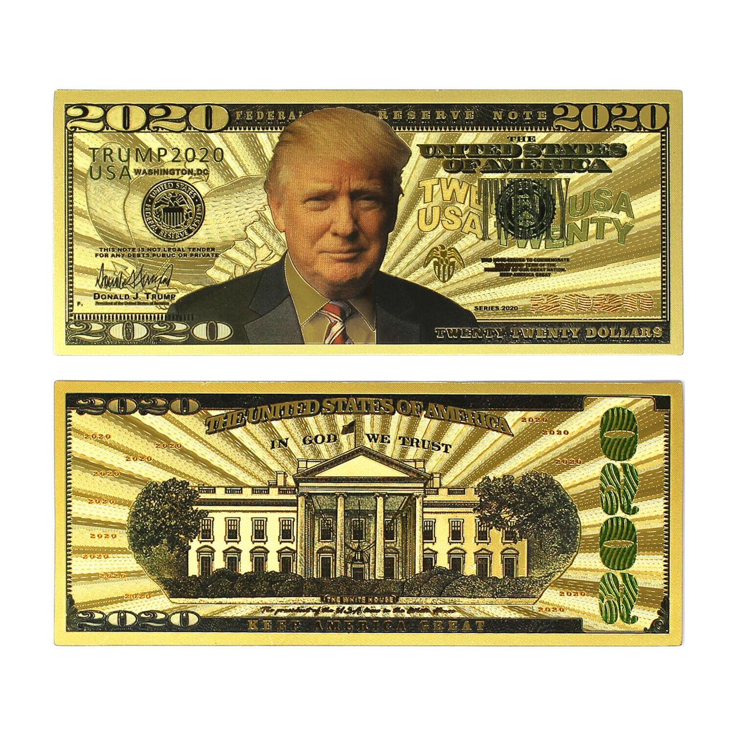FREE Collectible Gold Trump 2020 Bill No Credit Card Needed